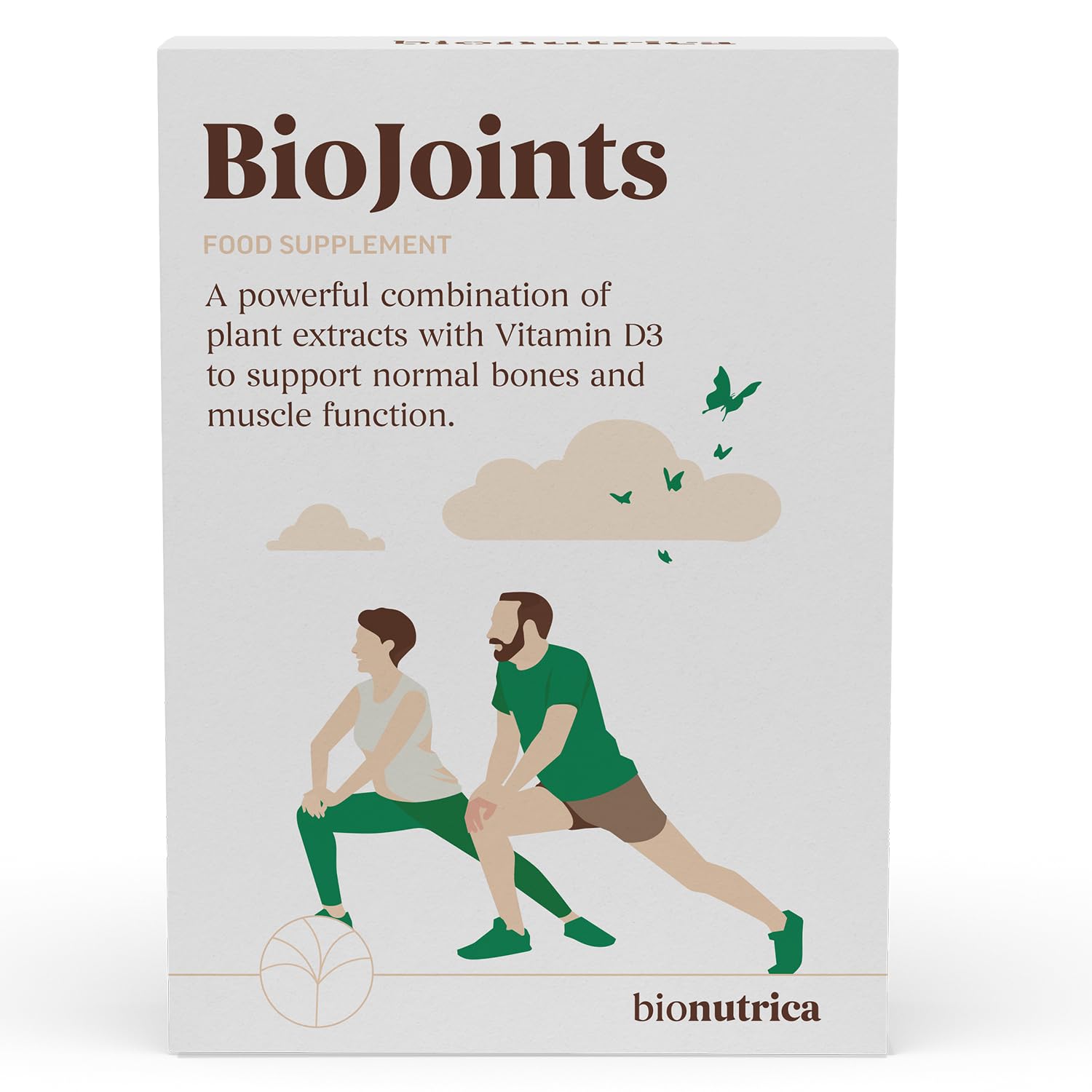 BioJoints-Joint Support Supplement | Reduce Anti-Inflammatory & Tirdness | Glucosamine & Chondroitin Complex 900 Mg, Hyaluronic Acid 50mg, Boswellia, Turmeric Extract 100 Mg, Vitamin D3-60 Tablets
