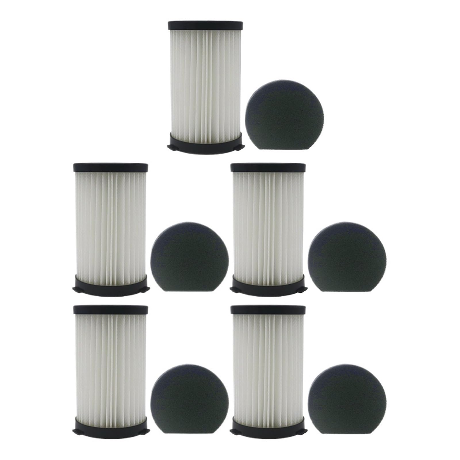 AIHDBCL Replacement Filter For Vacuum Cleaner ，Compatible For MooSoo ，D600 D601, Compatible For Cecotec 520(5pcs)
