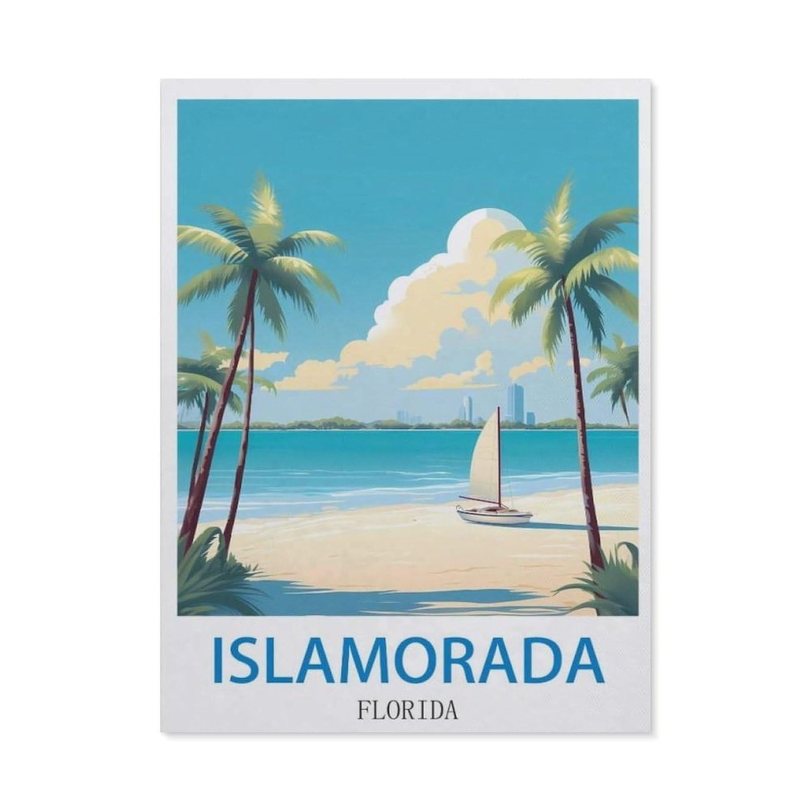 BEAYODKP DIY 5D Diamond Painting，Islamorada Florida（40x50cm）