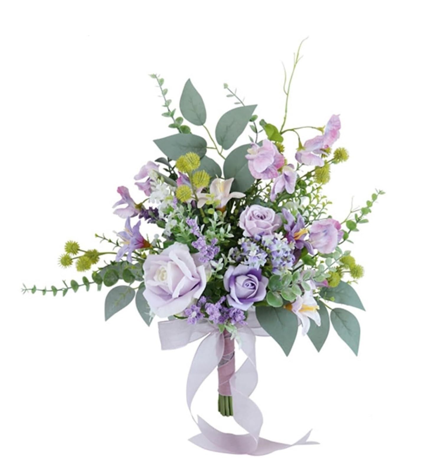 Bouquet de mariage romantique lilas pour une cérémonie en plein air