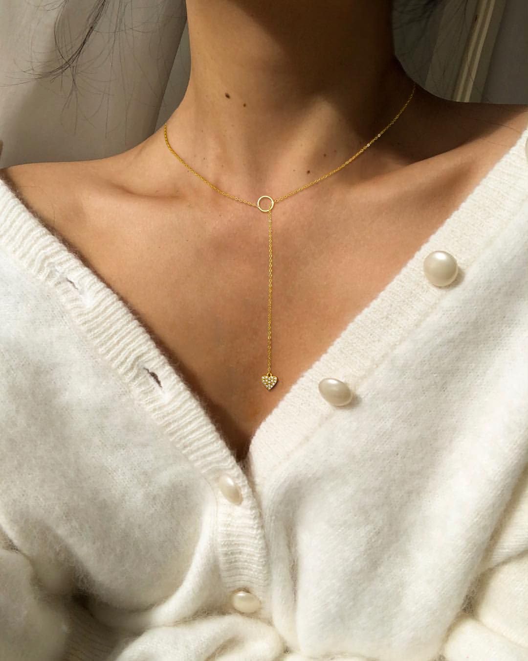 Classic Heart Necklaces for Women Adjustable Cubic Zircon Necklaces for Women Dainty Silver/Gold Pendant Necklace Gifts for Her - Image 3