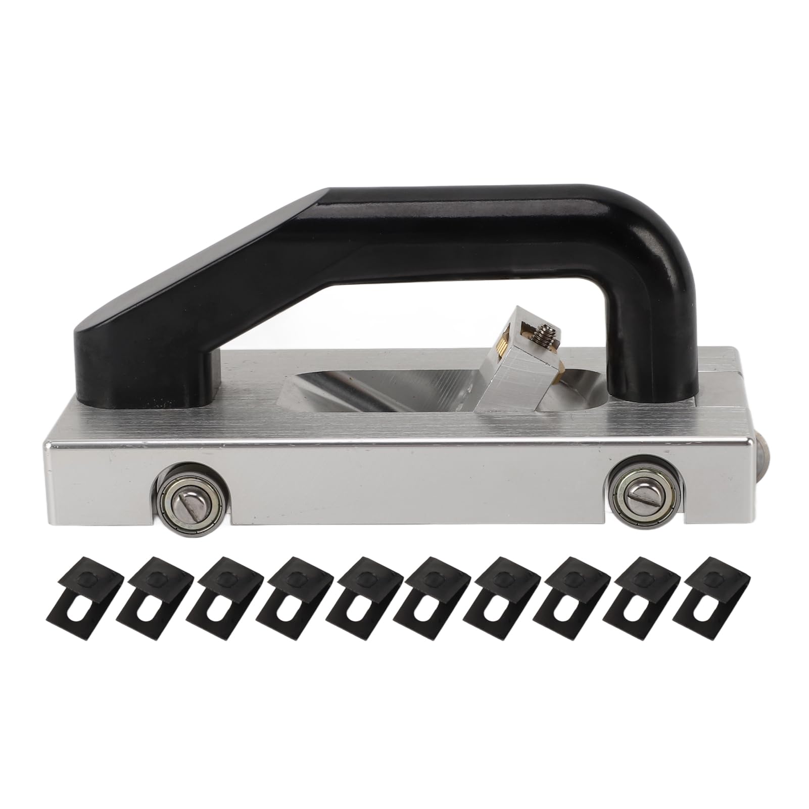 U Type Blade Wheeled Groover Pull Hand Tool, U Type Blade Wheeled Groover Aluminium Alloy Manual Floor Groover Floor Grooving Slotting Pull Hand Flooring Tool Slotter for PVC Plastic Floor Silver