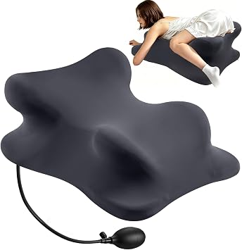 Extra Large & Wide Adjustable Airbag Pillow- Gray