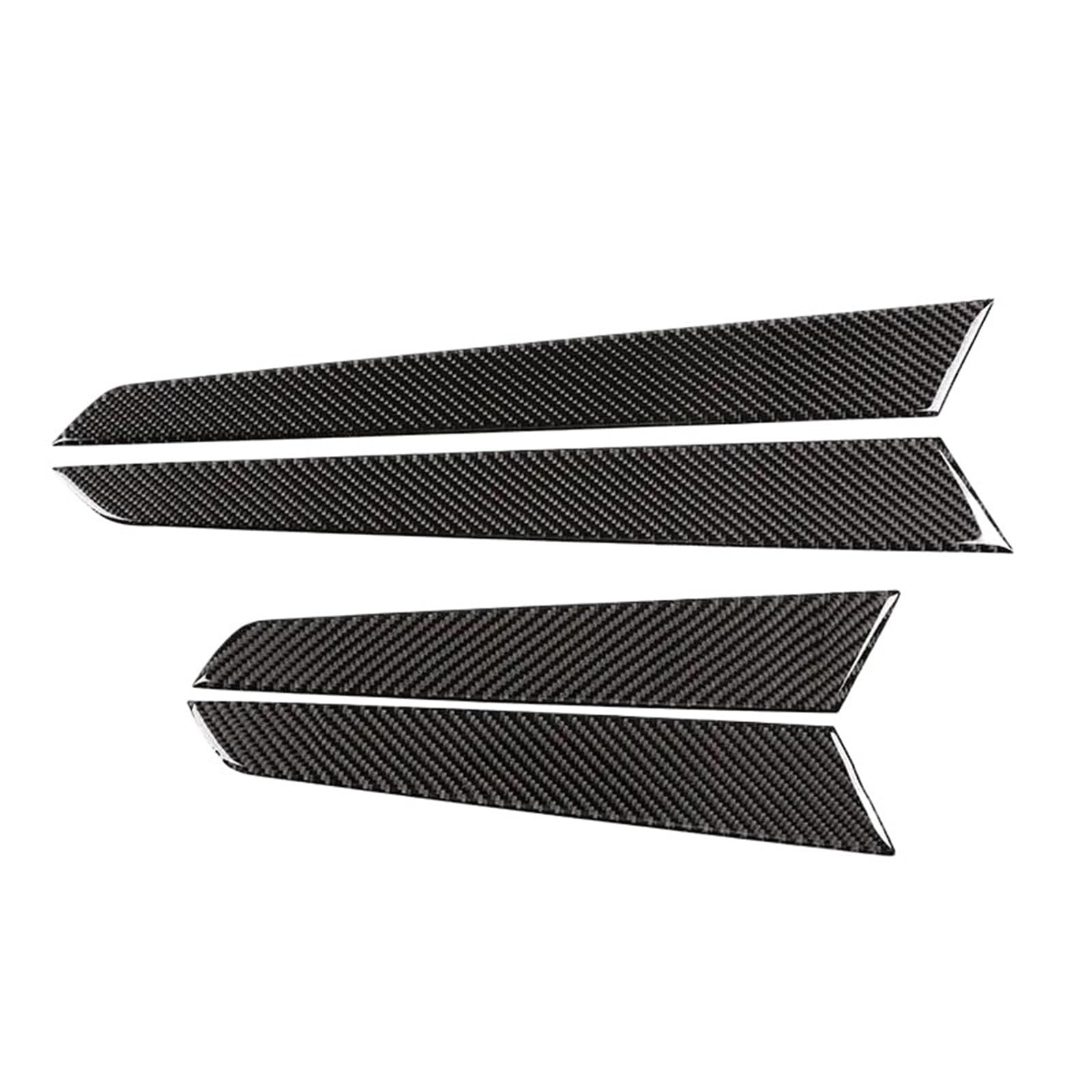 FHCBUTAE Interior Car Handle for Mercedes for Benz C-Class W204 2007 2008 2009 2010 2011 2012 2013 Carbon Fiber Interior Door Handle Panel Strips Cover Trim