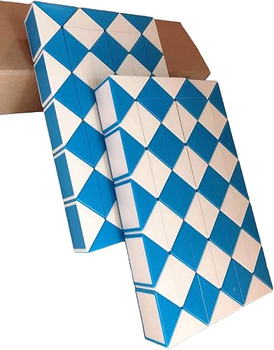 Miniatura 6 de TANCH Juego de 2 cubos mágicos de serpiente de 36 etapas, rompecabezas, cubos de velocidad, juguetes para niños, color al azar (36 bloques)