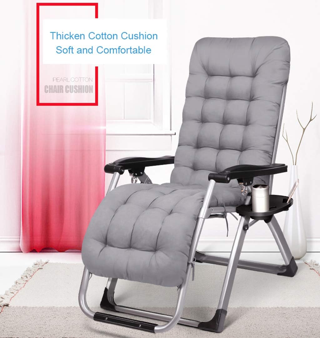 Heavy Duty Garden Outdoor Reclining Chairs| Lounge Deck Chairs| Folding Lounger Chairs| Textoline Zero Gravity Chairs for Patio Camping Max.150kg - Blue