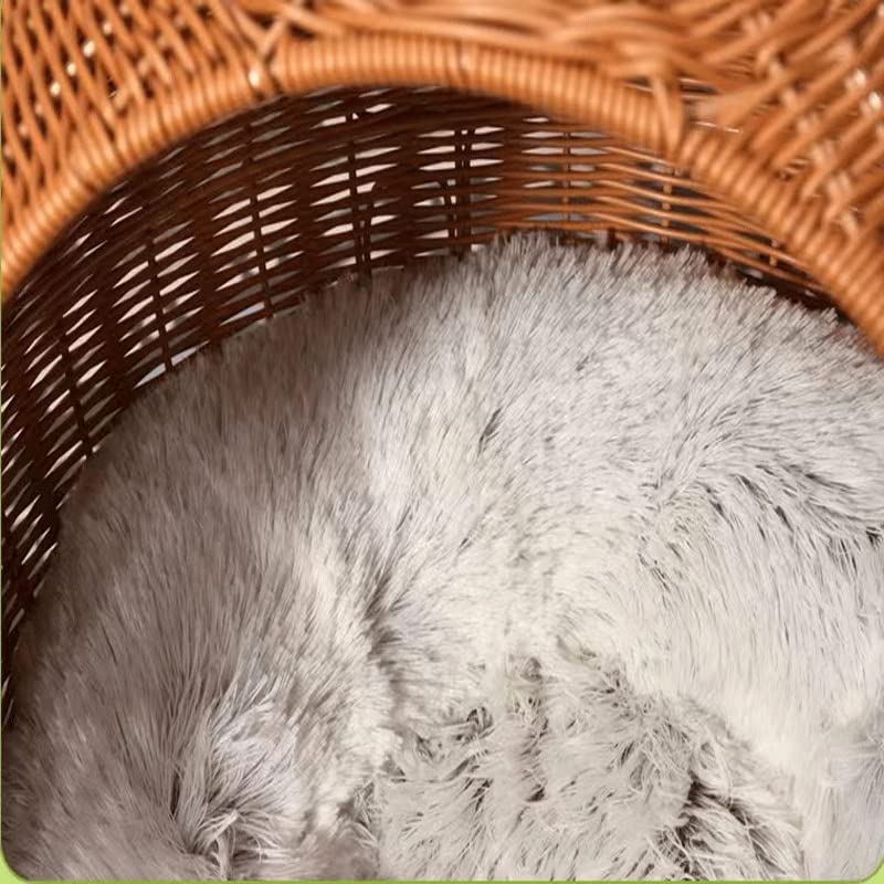 夏のきれいな藤編み猫小屋ペット用品猫別荘 夏のきれいな藤編み猫小屋ペット用品猫別荘 猫ベッド ペット