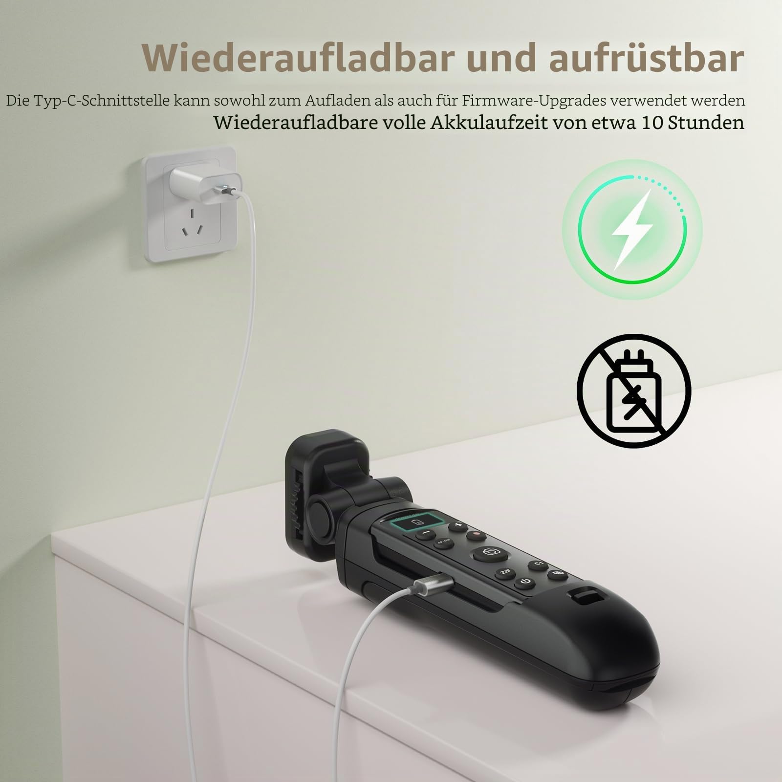 Kamerastativ für Sony mit wiederaufladbarem Auslöser | Für Sony A7C, A7III, ZV-1, ZV-E10, ZV-1F, A6100, A6400, A6700, A7IV, RX100 VII, A9, A9 II, DSC-RX0 II