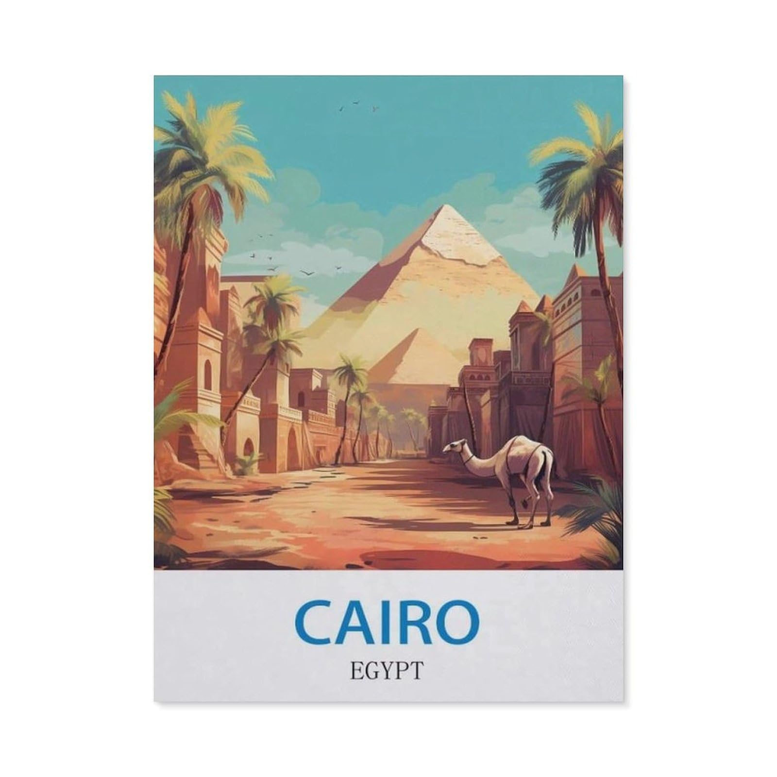 BEAYODKP Full Diamond 5D DIY Diamond Painting，Cairo Egypt（30x40cm）
