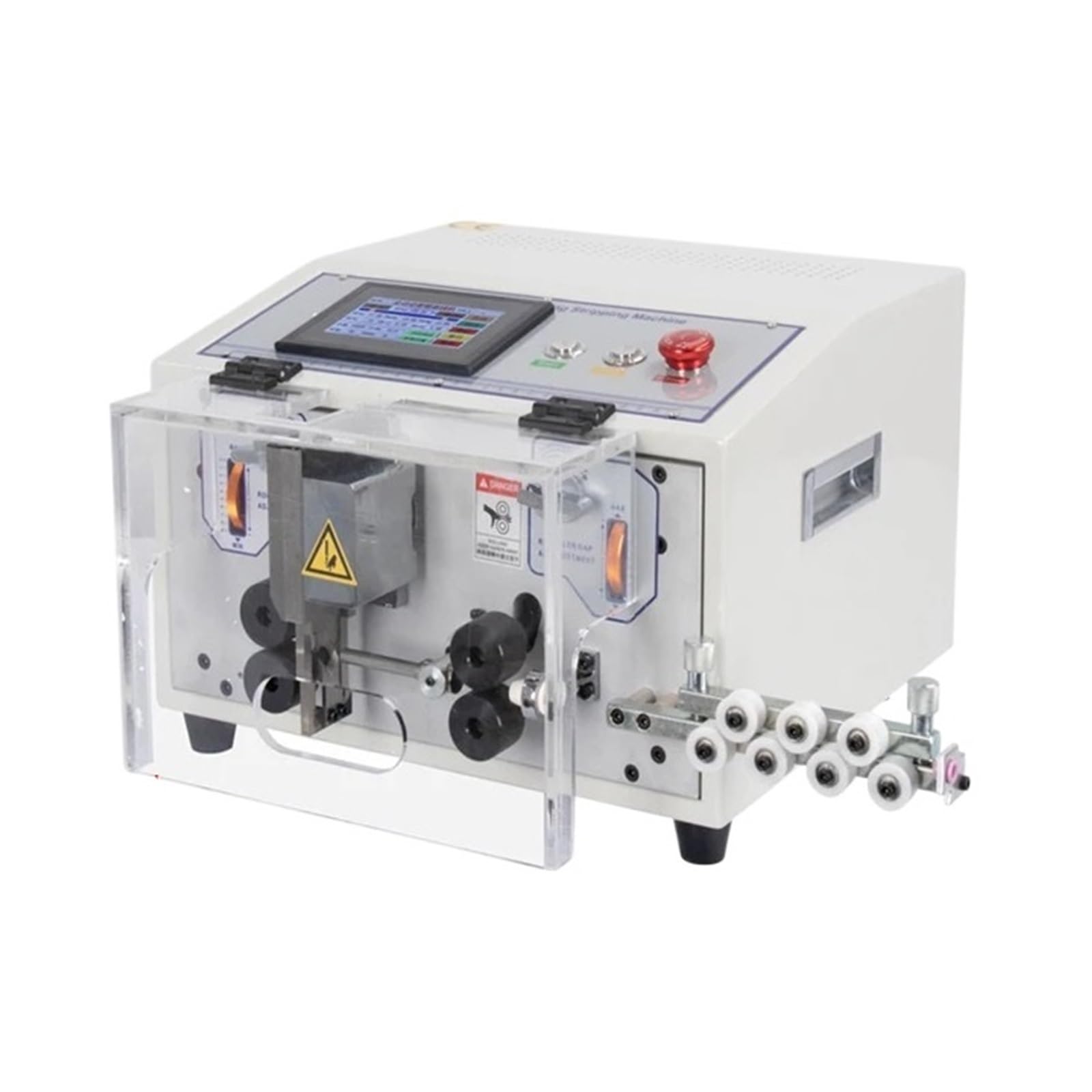 Touch Screen Automatic Computer Wire Stripping Machine Peeling Cutting Stripper Rápido y preciso(SWT 508ES)