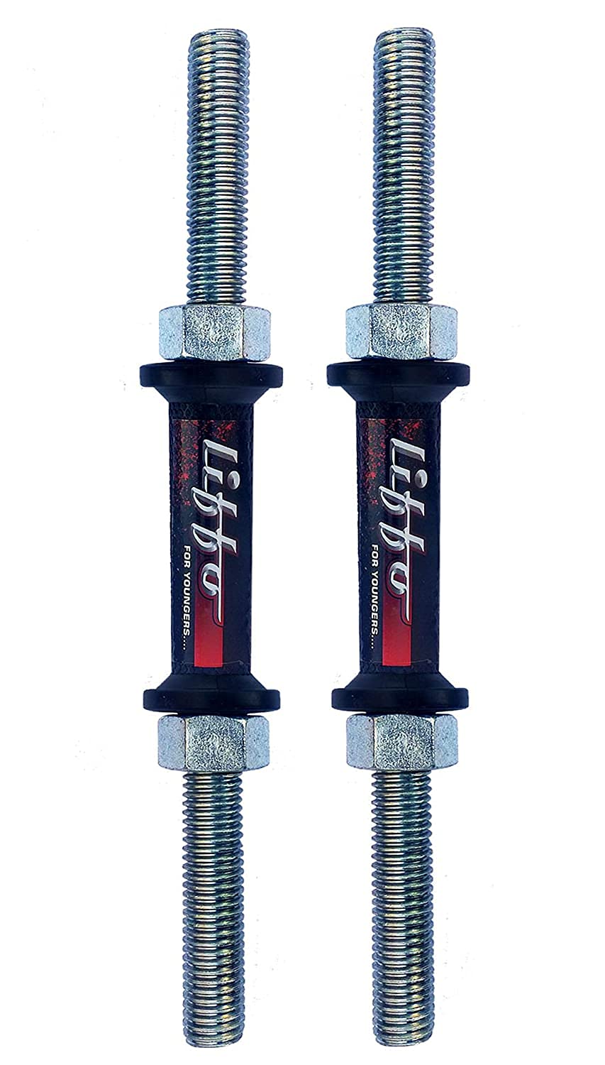 Liffo® Dumbbell Rod Steel Super Solid Rod Heavy Duty Workout With Nuts Weight Lifting Bar (Pack Of 2 Pcs) (B08P1TWJLS) Amazon Price History, Amazon Price Tracker