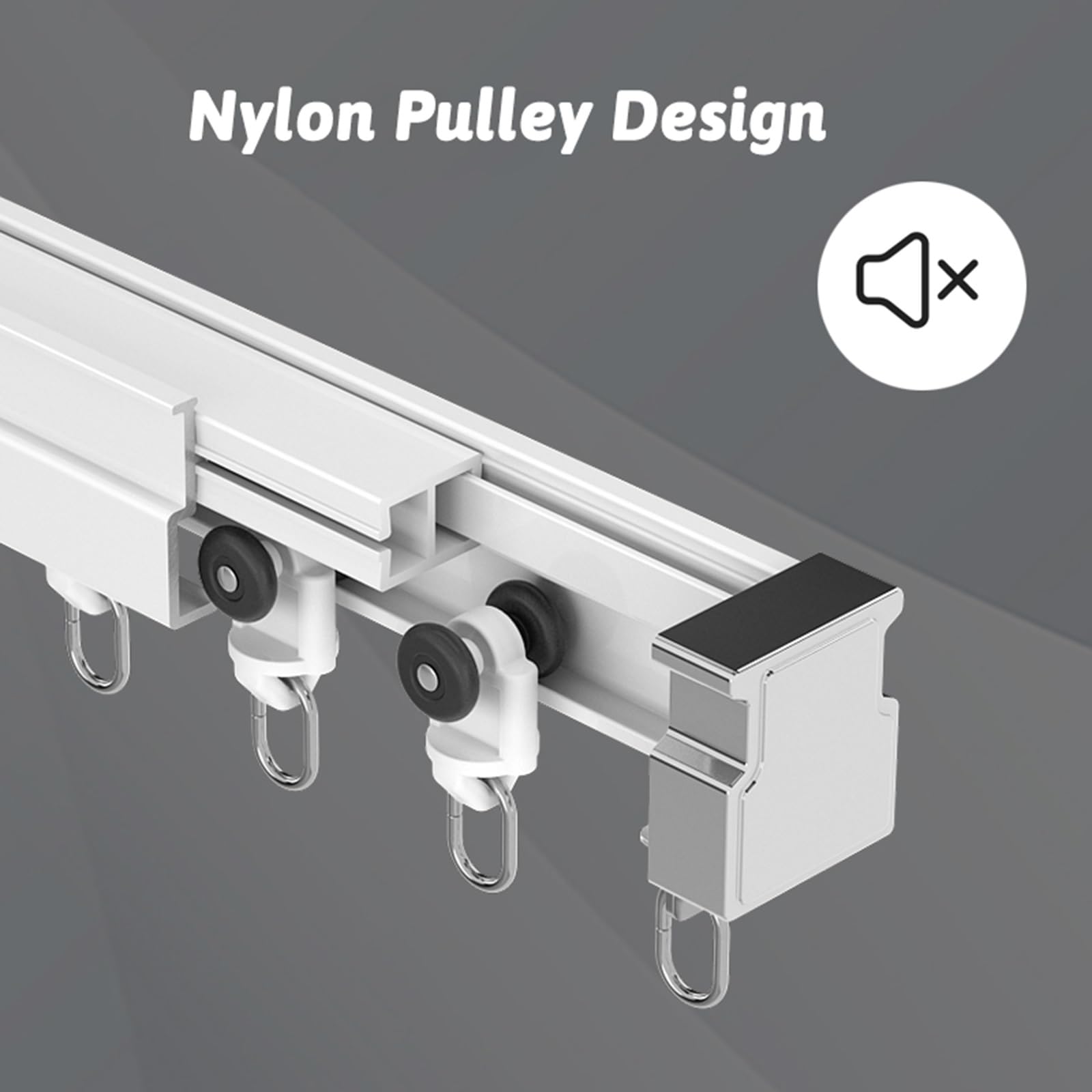 Elastyczna aluminiowa szyna do zasłon do zatoki i sufitu, czarny pręt 300 cm do podziałów pomieszczeń i zasłon prysznicowych - łatwy montaż, stylowy design, trwały i wszechstronny