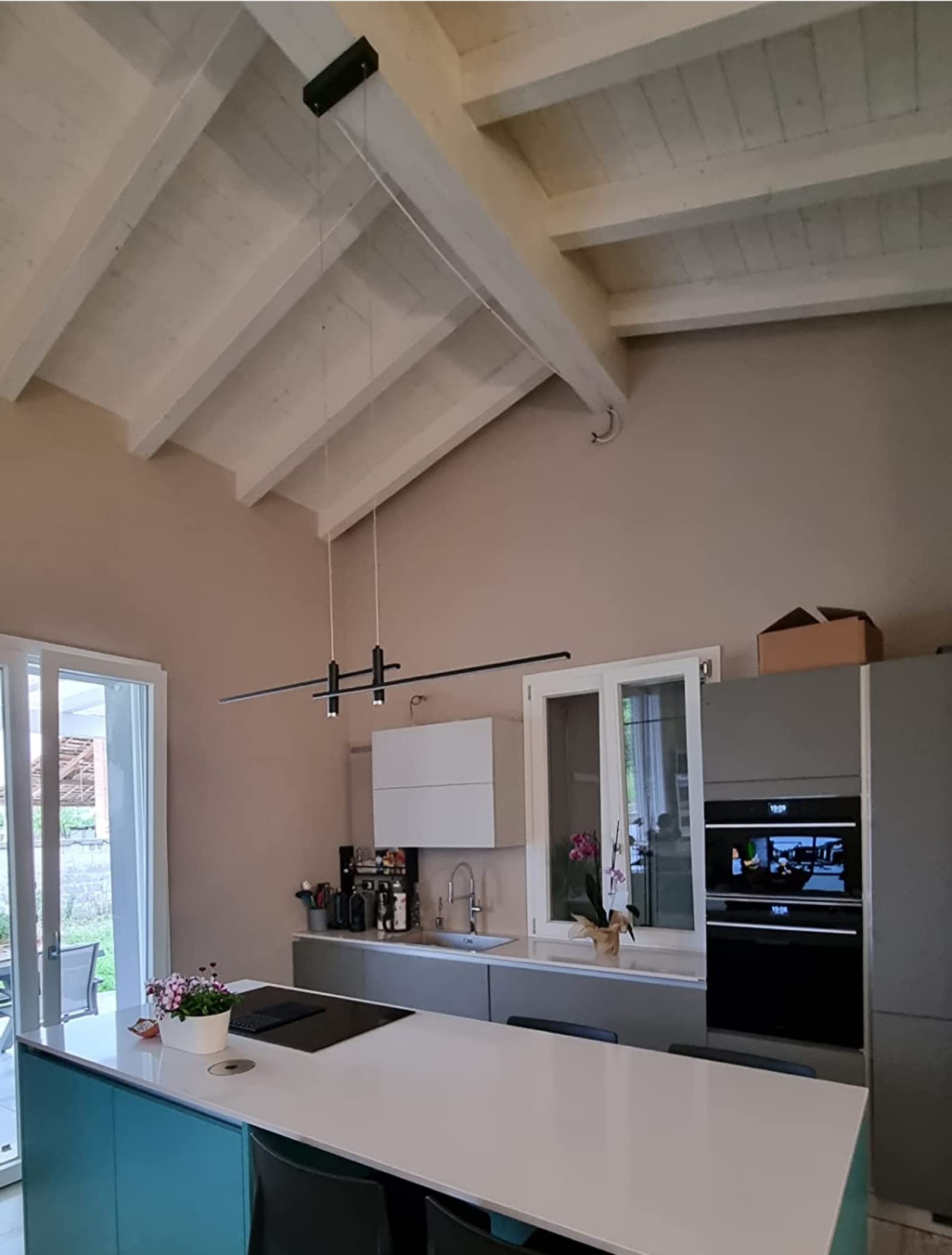 Moderna Lampada A Sospensione A Led, Dimmerabile Creative Led Chandelier Con Telecomando,Lampada A Sospensione Filo Di Sospensione Regolabile,Per Soggiorno Sala Da Pranzo Kitchen Island