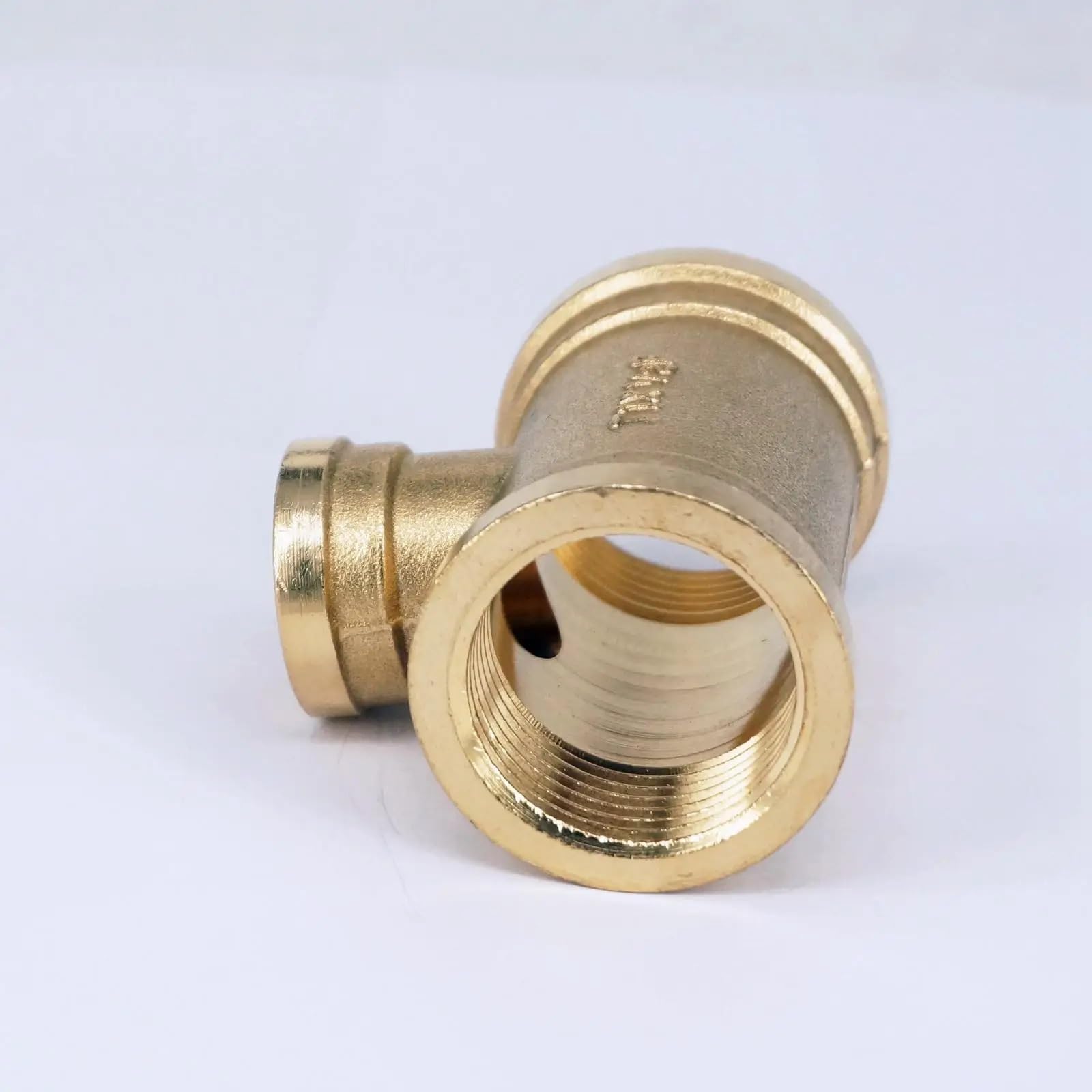 Raccordo a T in Ottone a 3 Vie, connettore di riduzione, Filettatura Femmina BSP da 1" x Filettatura Femmina BSP da 1/2" x Filettatura Femmina BSP da 1" for idraulica