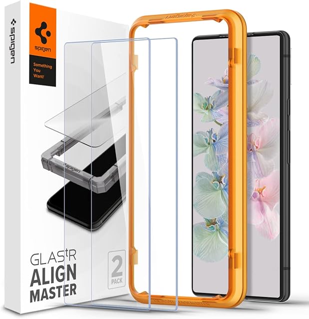 Spigen AlignMaster Tempered Glass Screen Protector for Pixel 7 (2Pack)