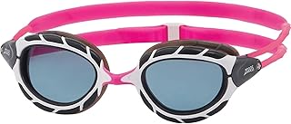 Zoggs Predator yetişkin yüzme gözlüğü, UV korumalı yüzme gözlüğü, Pulley Adjust Comfort Goggles Straps, Fog Free Swim Goggle Lens, Zoggs Goggles Adults Ultra Fit Gasket