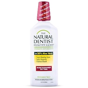 The Natural Dentist Healthy Gums Antigingivitis Antiplaque Rinse Adults 12 Up Gingivitis Mouthwash Bleeding Gums Treatment Safe for