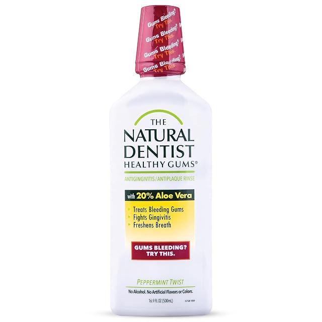 The Natural Dentist Healthy Gums Antigingivitis Antiplaque Rinse Adults 12 Up Gingivitis Mouthwash Bleeding Gums Treatment Safe for
