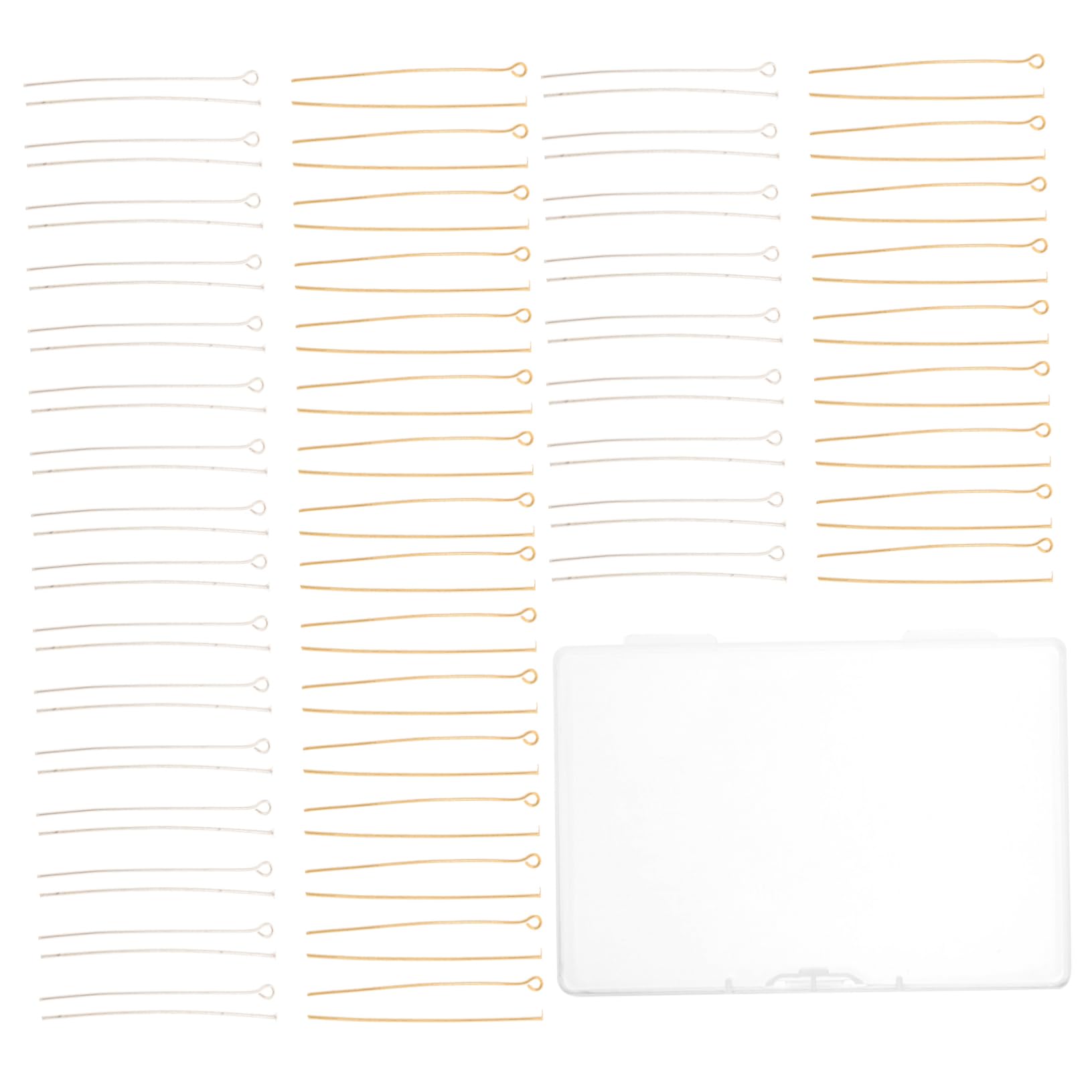 VILLCASE DIY Pins for Jewelry Making 600-piece Flat Head Pins Clasps for Bracelet Necklace Earring Charms