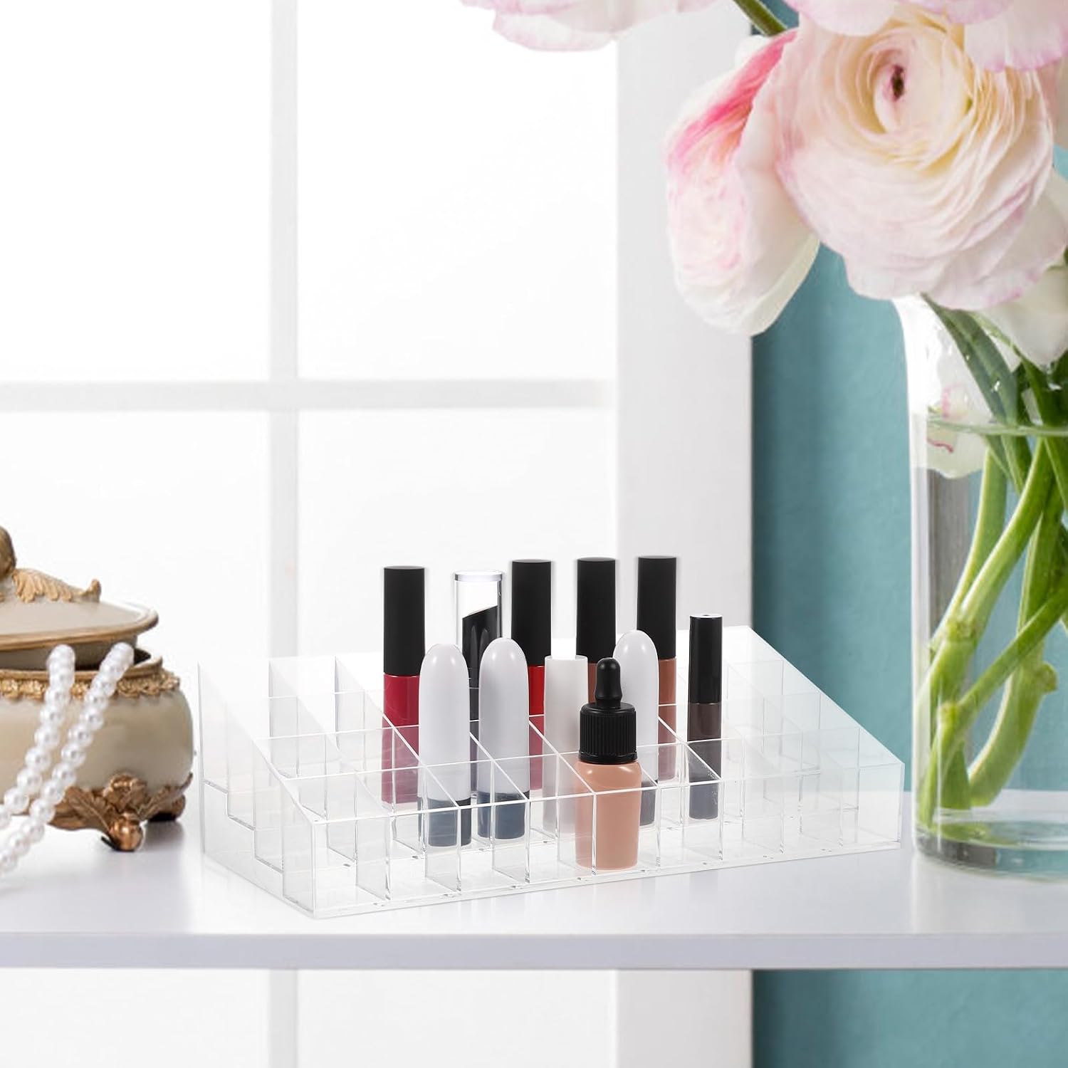 Lipstick and Lip Gloss Organizer Stand for Vanity image 5