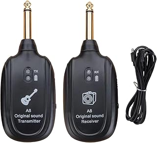 Ttettz transmissor e receptor de áudio sem fio para guitarra e
