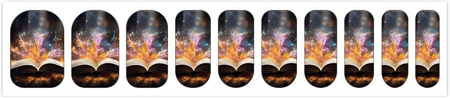 Nail Strips Bundle Full Wrap Long Lasting Nail Polish Strips Easy Application and Removal Salon Quality Self Adhesive Art Stickers for Women Gifts