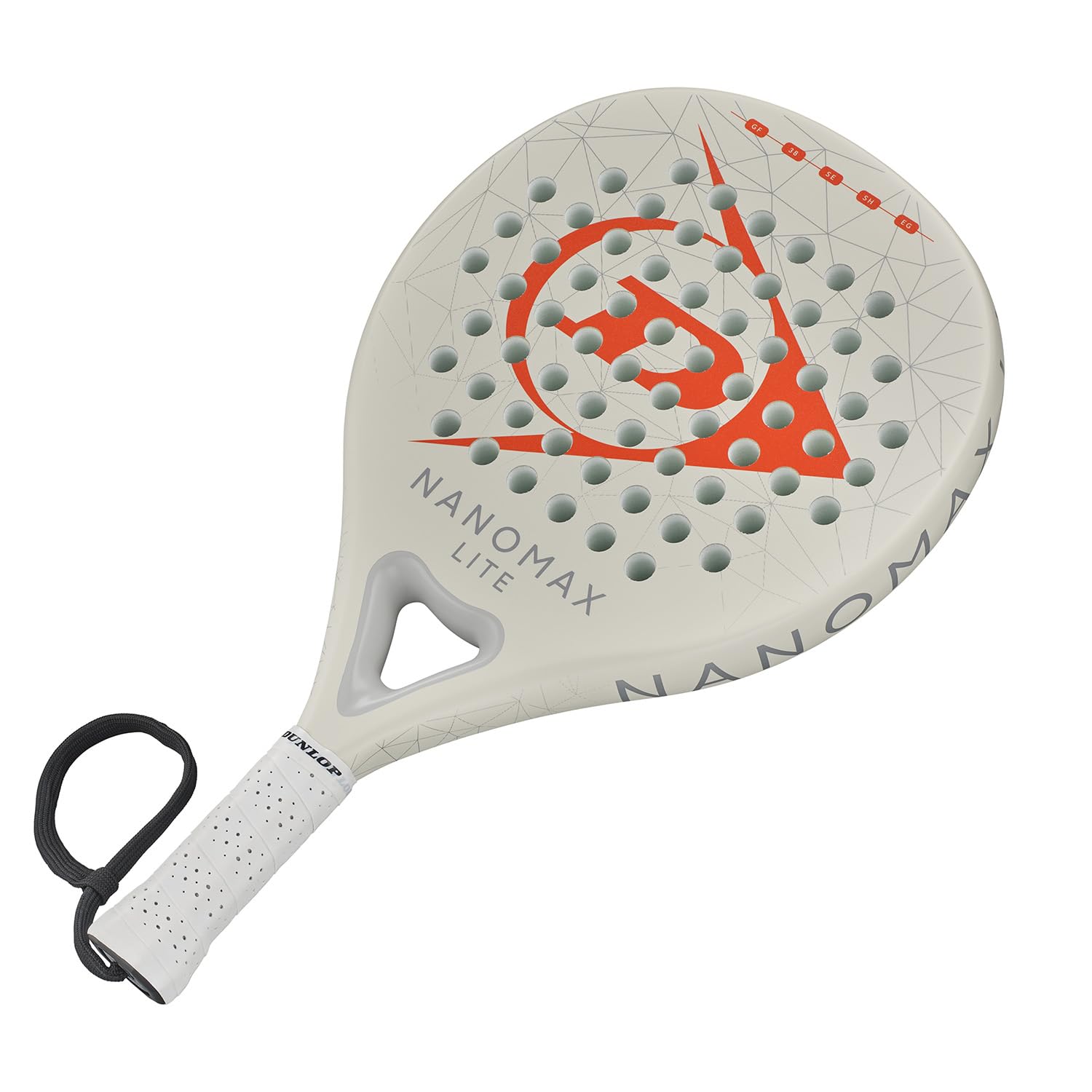 Dunlop Padel Bat Nanomax – Hybridform, Graphit-Rahmen, Medium-Balance