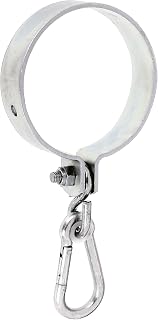 Alberts 207519 Schaukelschelle | für Rundholz | galvanisch verzinkt, dickschichtpassiviert | Schelle-Ø 120 mm
