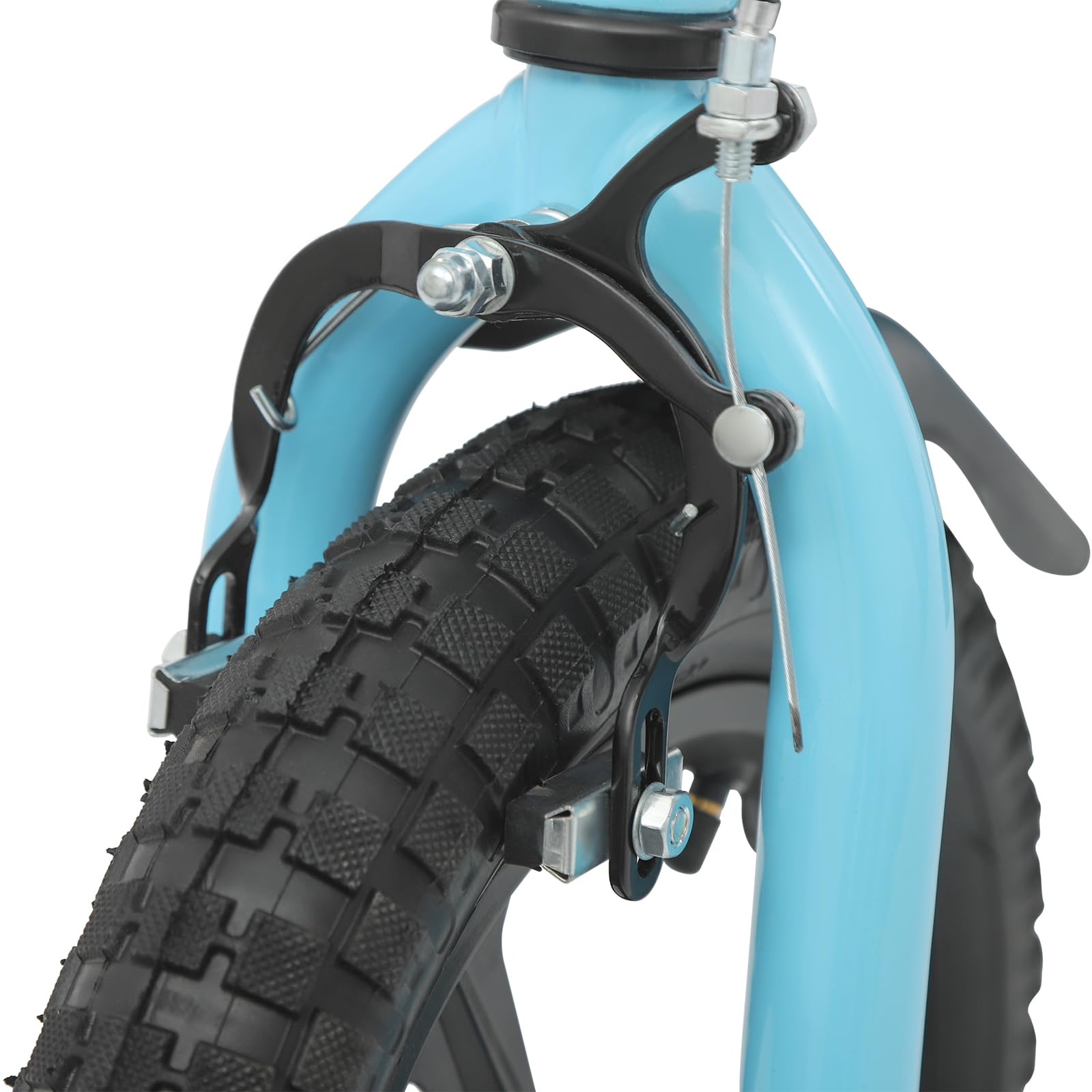 Bicicleta infantil de 12 pulgadas, bicicleta infantil colorida con ruedas estabilizadoras y botella de agua, altura ajustable para niños y niñas