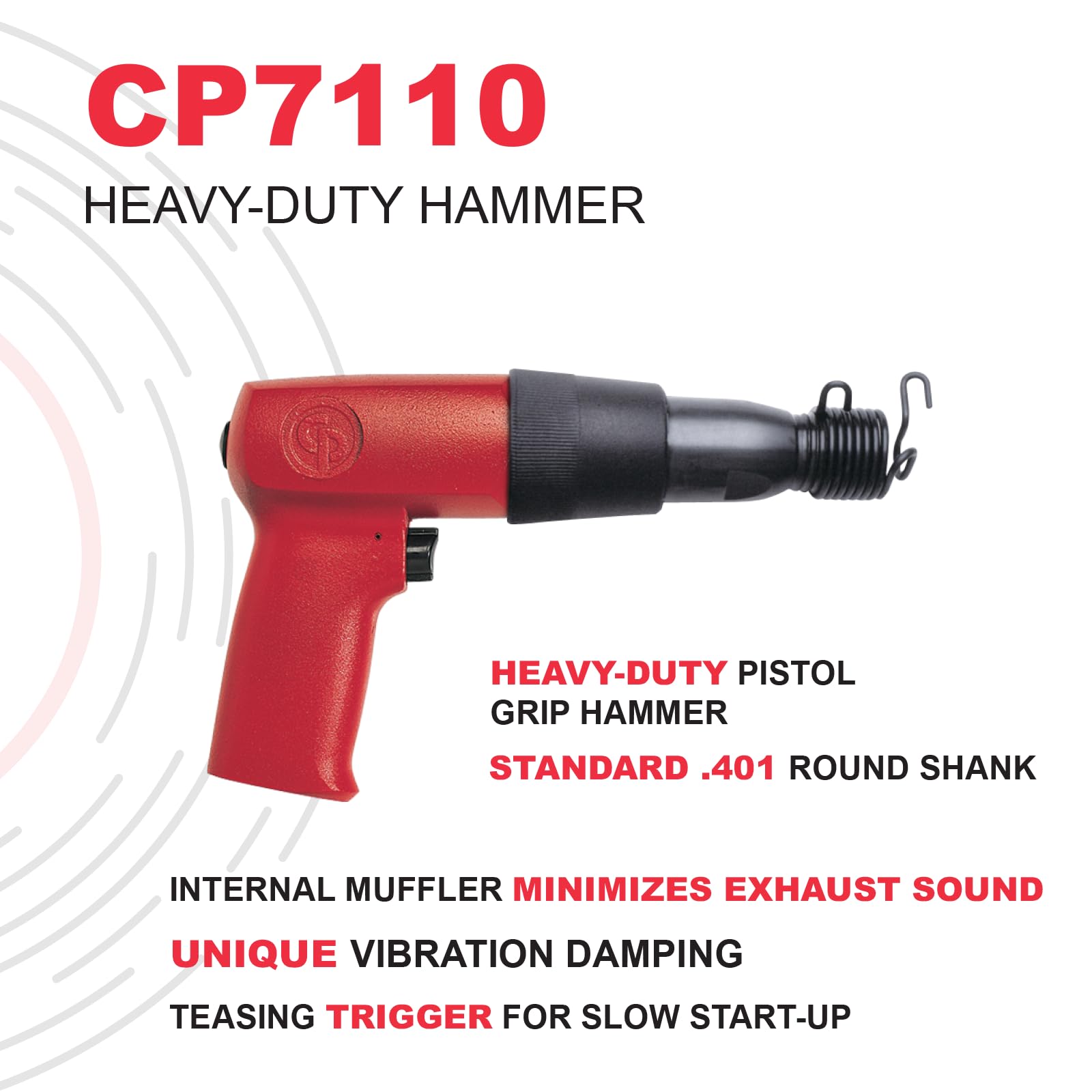 Ancien Pistolet à Glissière Chicago Pneumatic CP-710, Pneumatique, Occasion