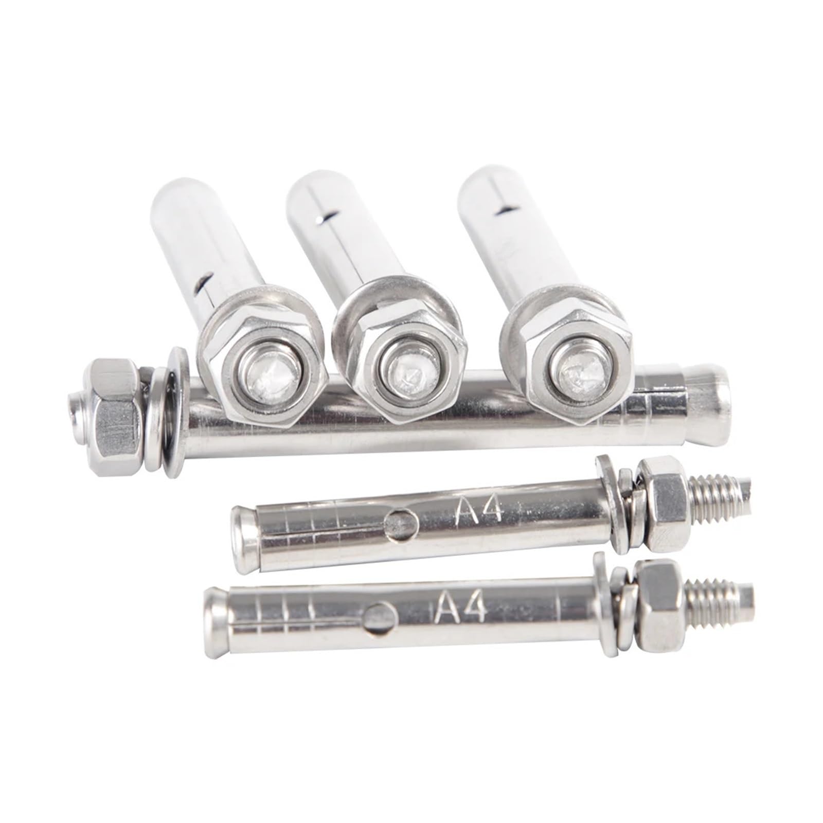 tornillos de anclaje, 5 tornillos de expansión for paneles yeso acero inoxidable M8 304 for tuberías, paredes, hormigón, anclajes y pernos(80mm)