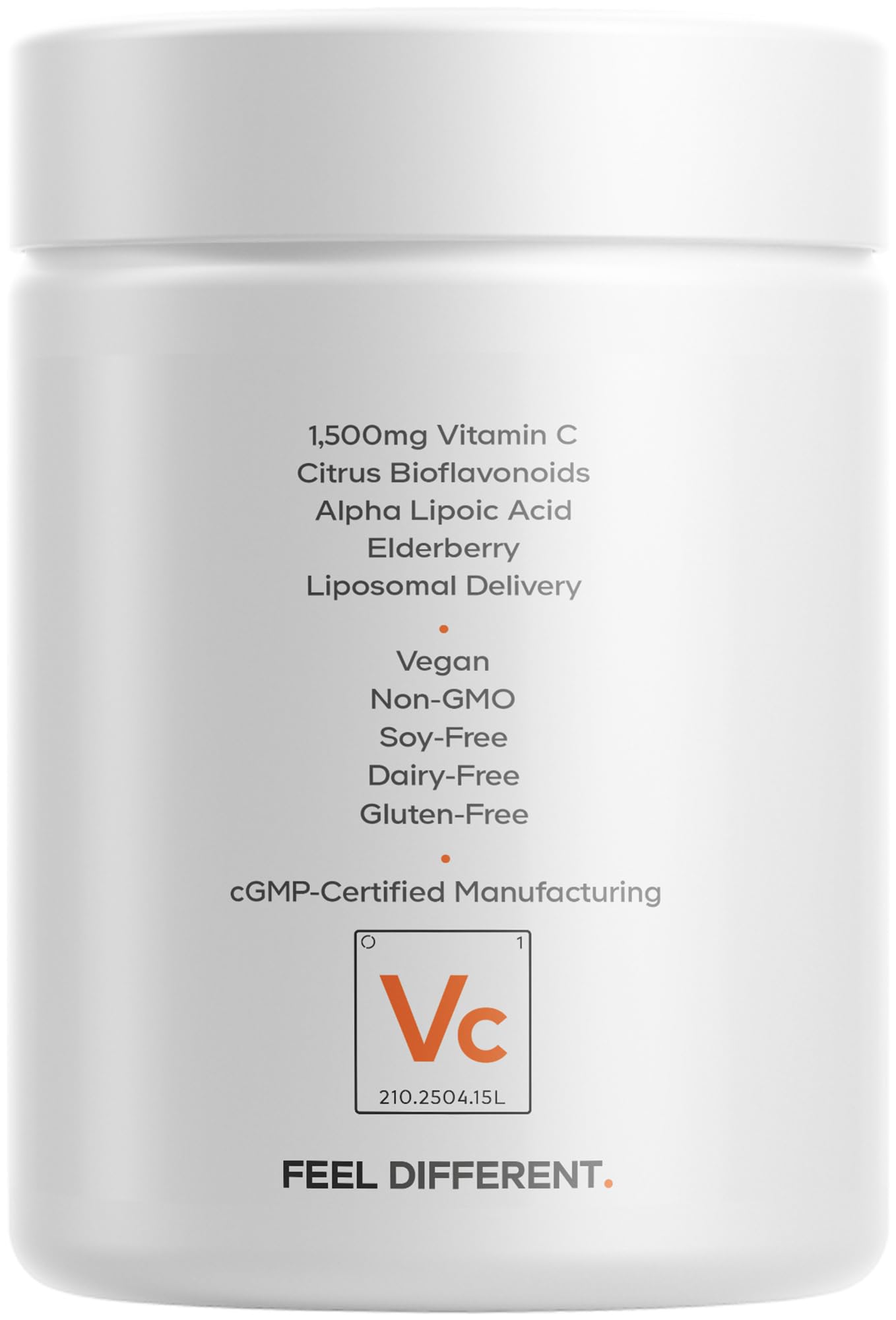 Codeage Liposomal Vitamin C Vitamins with Zinc, Elderberry, Citrus Bioflavonoids Ascorbic Acid, Quercetin & Rose Hips Fruit, Vitamina C Liposomal Supplement Pills - Non-GMO, Vegan - 90 Capsules — Amazon image 9