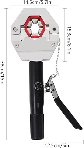 Miniatura 3 de Engarzadora de manguera hidráulica, kit de herramientas de prensado de manguera hidráulica hidráulica portátil de mano con 7 troqueles para