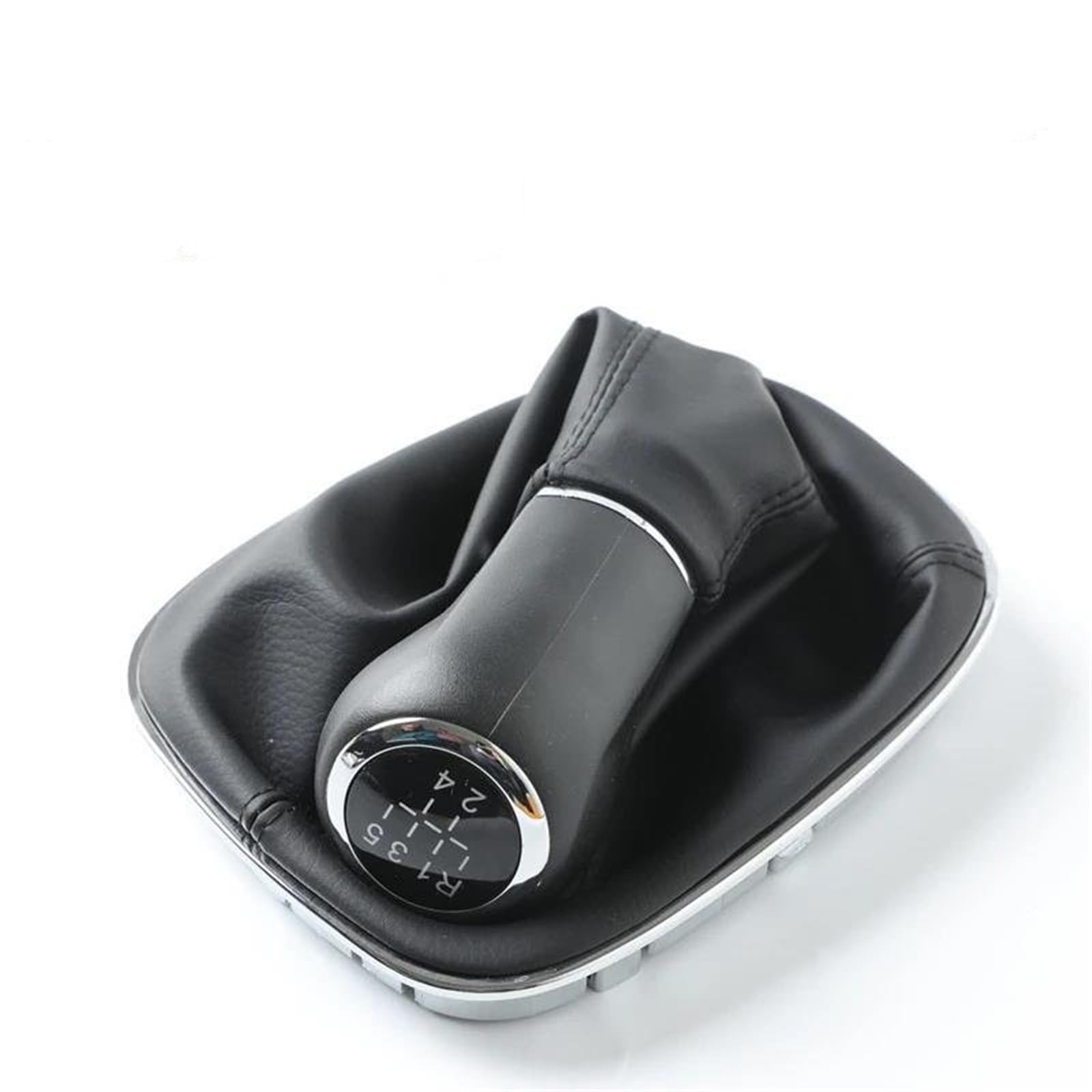 FHUWAZ Car Gear Knob for Vauxhall Corsa D S07 E X15 Hatchback Van 5 6 Speed Car Gear Shift Knob with Gaitor Boot Manual Transmission 009140093(6 Speed)