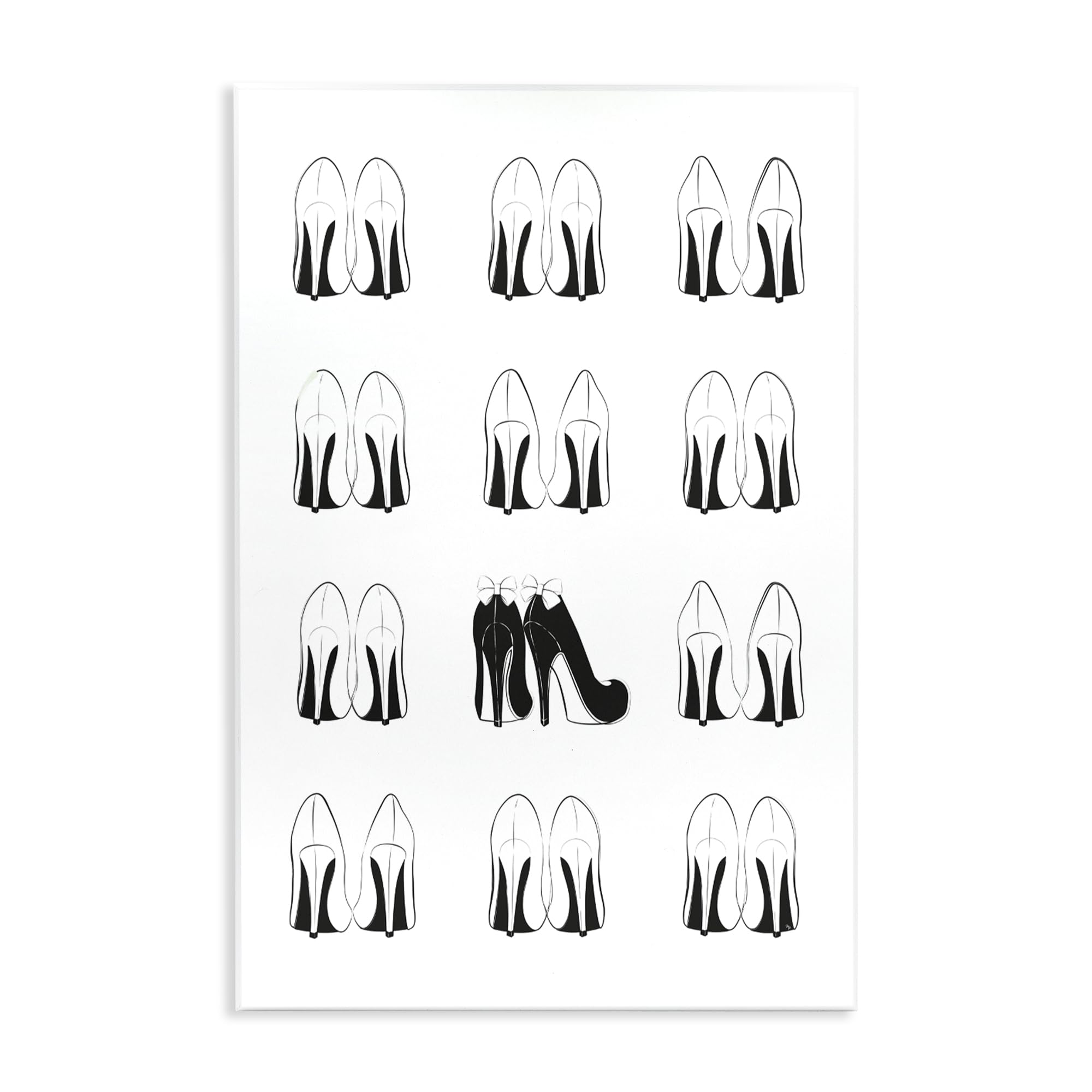 'Bold Bow Heels Standout Glam Fashion Shoes'| Wall Plaque Art