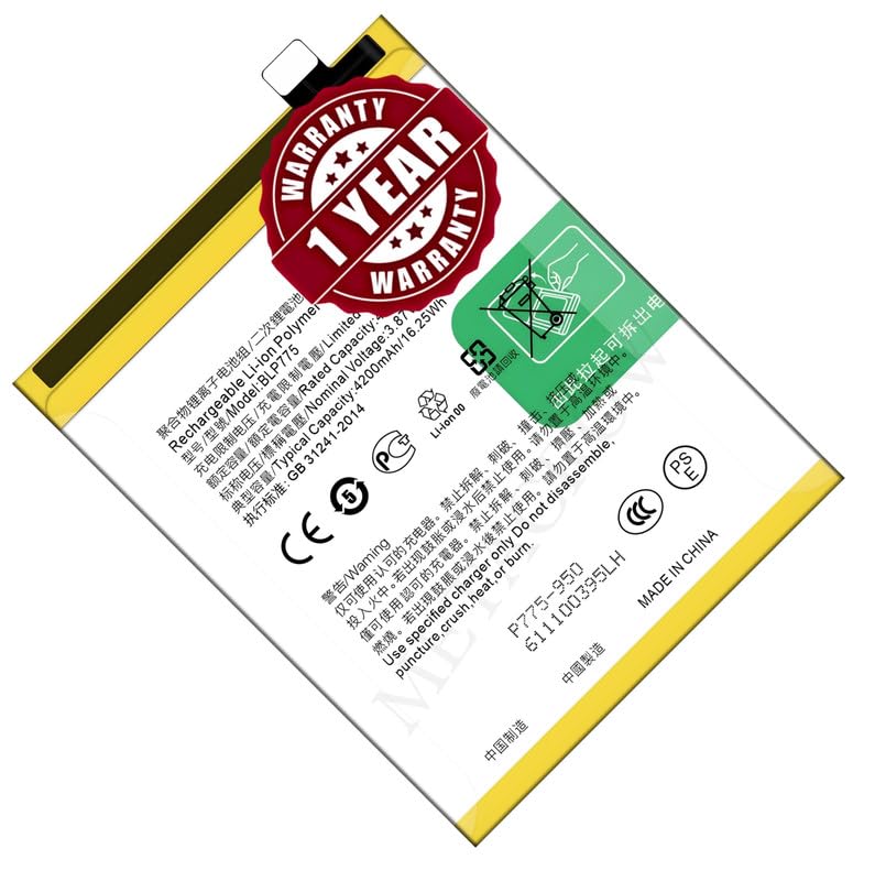 Image of Original BLP775 Battery Compatible with Realme X3 | X3 SuperZoom | X50 5G - (4200mAh) - 1 Year Warranty BC45