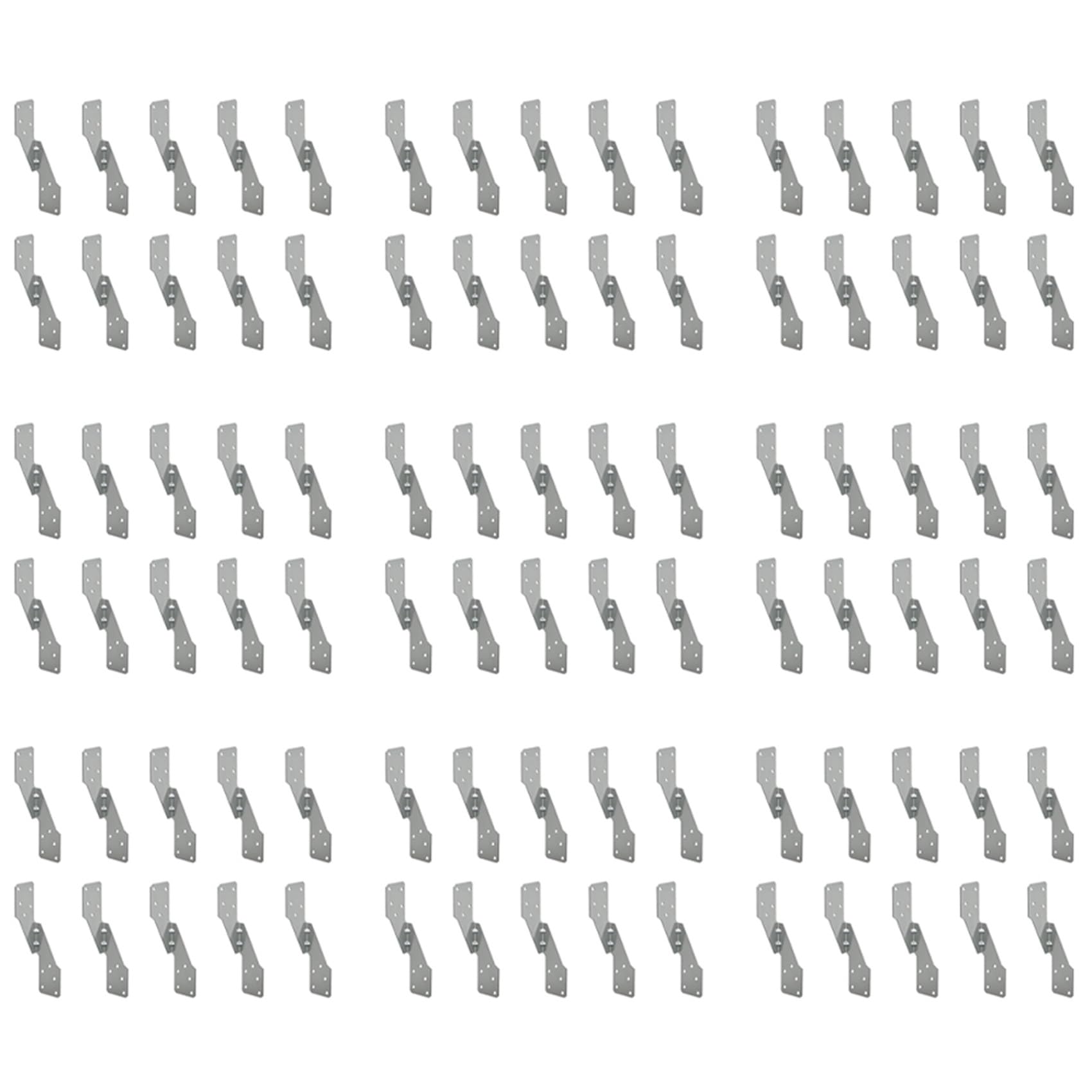 Jnchdghwa Silver 90Pcs Strong-Tie H2.5a, Hot-Dip Galvanized Steel Heavy Duty Hurricane Tie, Hurricane Straps Trusses/Rafters Ties