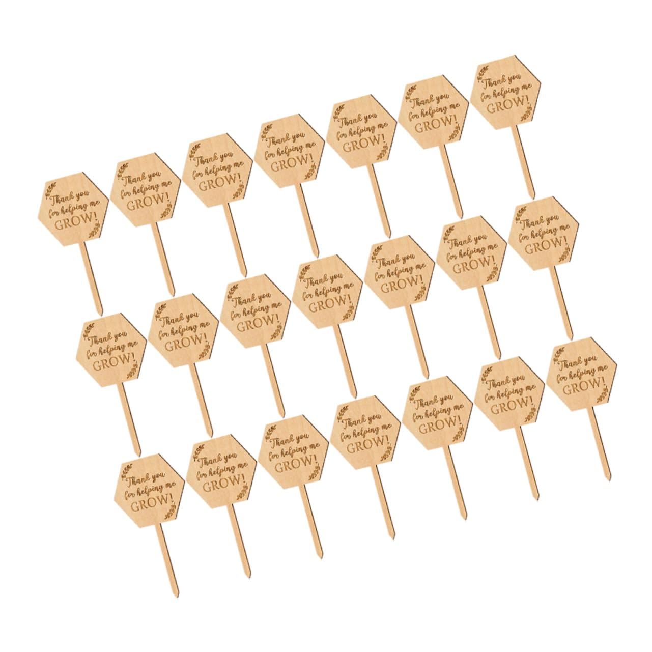 HEMOTON 5 Sätze Holzetikett Gartenmarkierung Hängenden Pflanzenetiketten Etiketten Für Gärtnereien Hinterhof Outdoor- Schild Zum Aufhängen Für Den Garten Blumenanhänger 40 Stück * 5