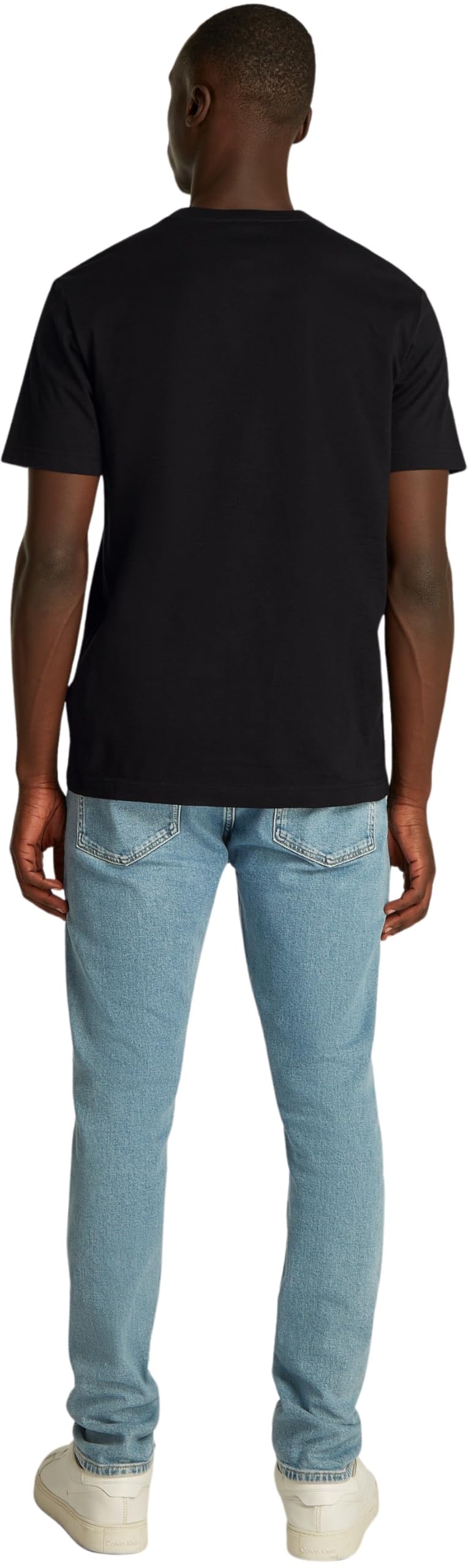 Calvin Klein Uomo T-Shirt Maniche Corte Minimal Logo Tee Scollo Rotondo