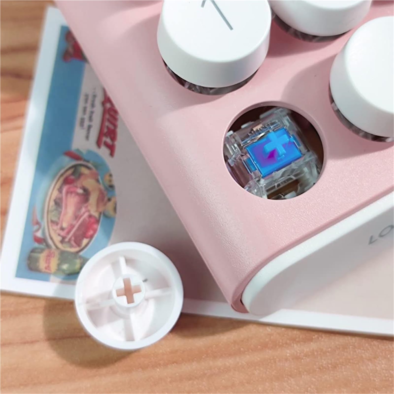 Kalkulator Biura Przenośny Kalkulator 20 Klawiszy Wielofunkcyjny 10 Cyfrowych Kalkulatorów LCD Do Nauczania Uczniów Artykuły Biurowe(Pink)