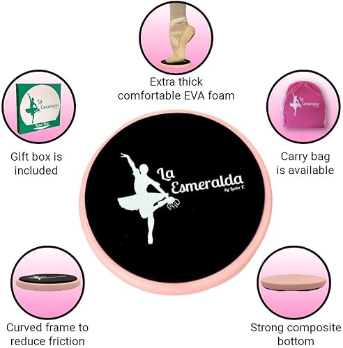 Base de giro de ballet para bailarines, patinadores de hielo, gimnastas, etc. Ayuda a mejorar giros, equilibrio, detección, estabilidad y mucho más.