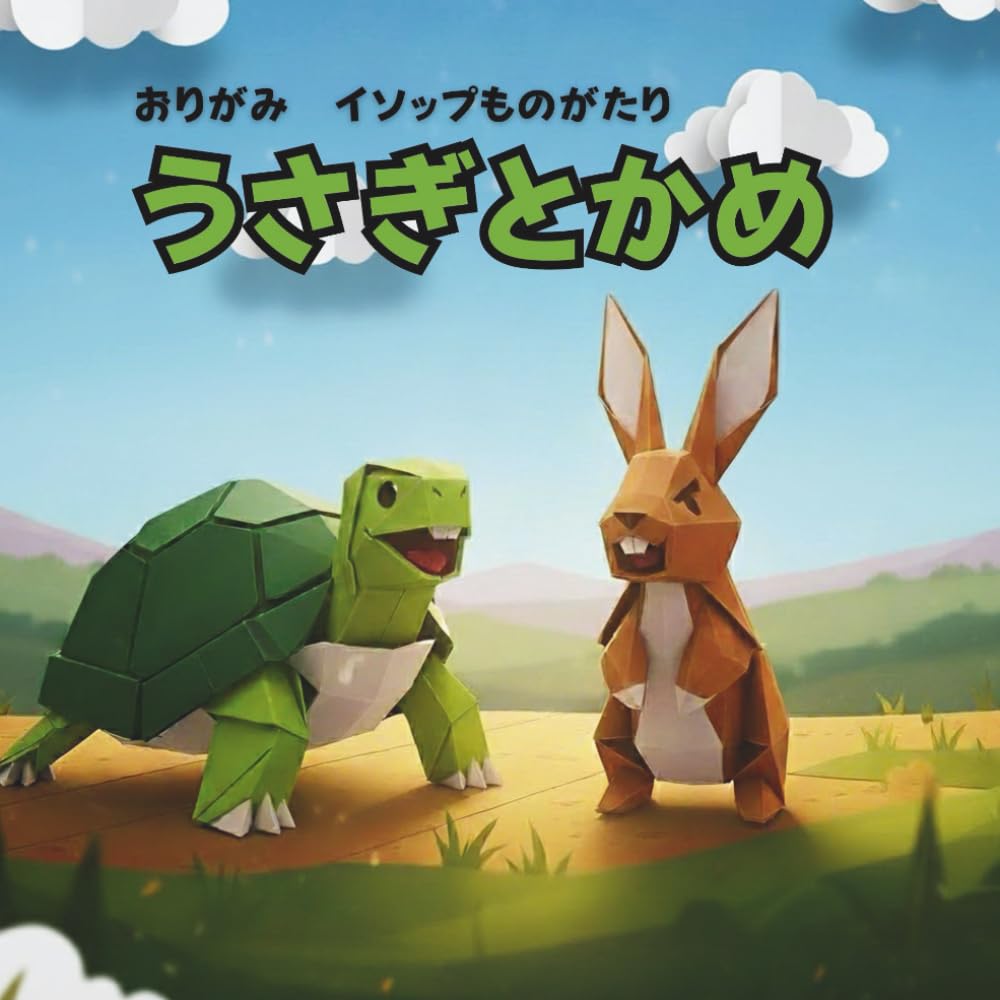うさぎとかめ: おりがみ　イソップものがたり