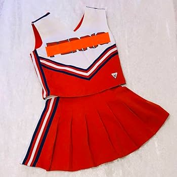 【中古品】春高バレー出場あり　高校 チアユニフォーム◎158cmの標準体型で着用 中古品】春高バレー出場あり 高校 チアユニフォーム◎158cmの