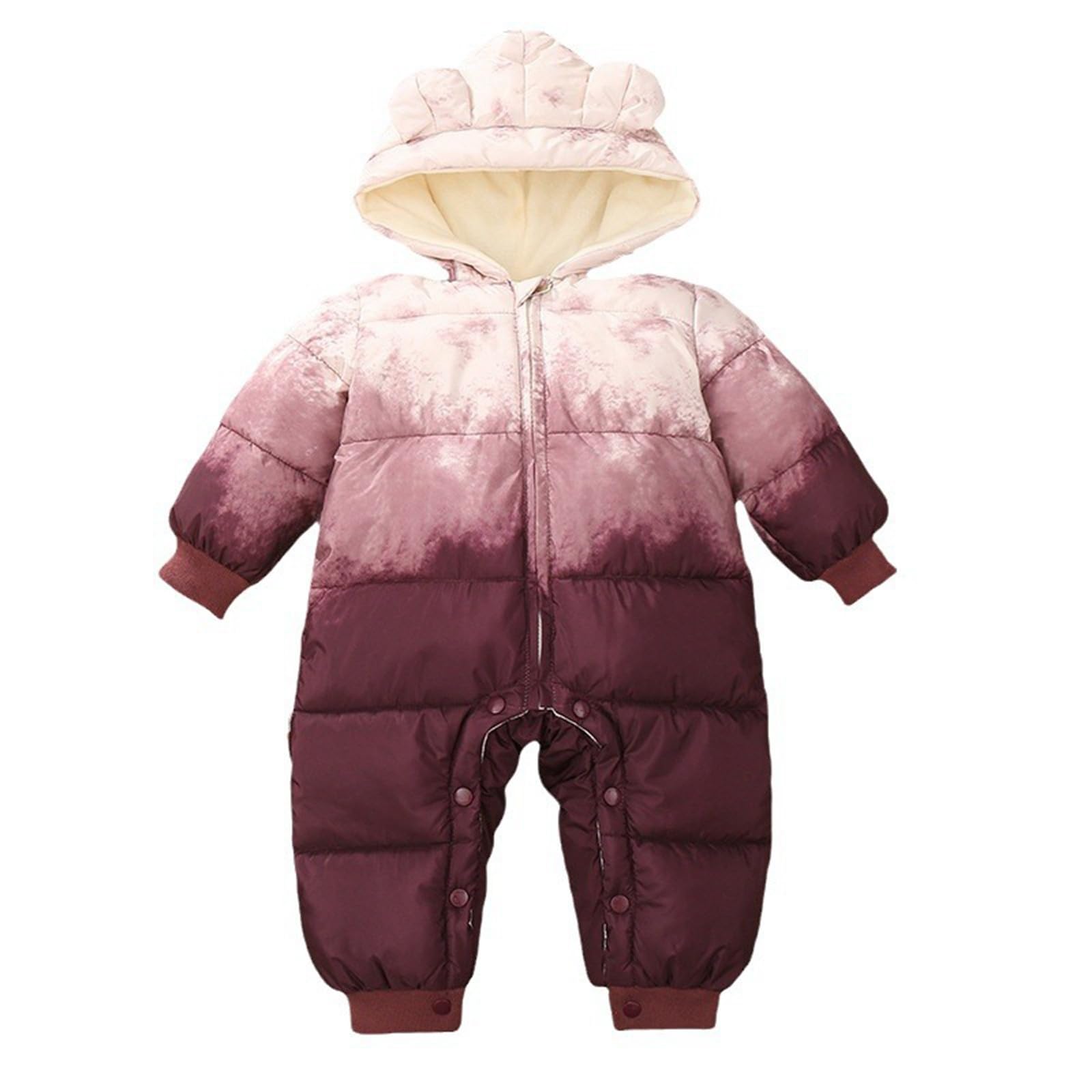 Generisch Baby SchneeanzüGe Winter Overall Mit Kapuze, Babykleidung Jungen 0-6 Monate Overalls FüR Baby-Jungen Strampler Mit Kapuze Warme Oberbekleidung Baby Kleidung 0-6 Monate Kleidung 3-6 Clothes