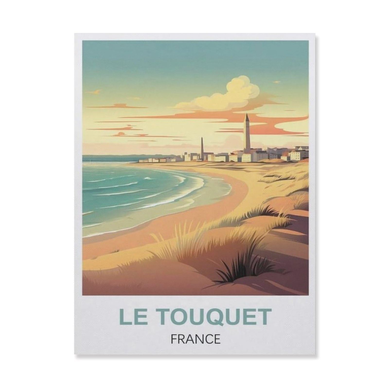 Metal Sign Tin Sign，Le Touquet France(20x30cm）