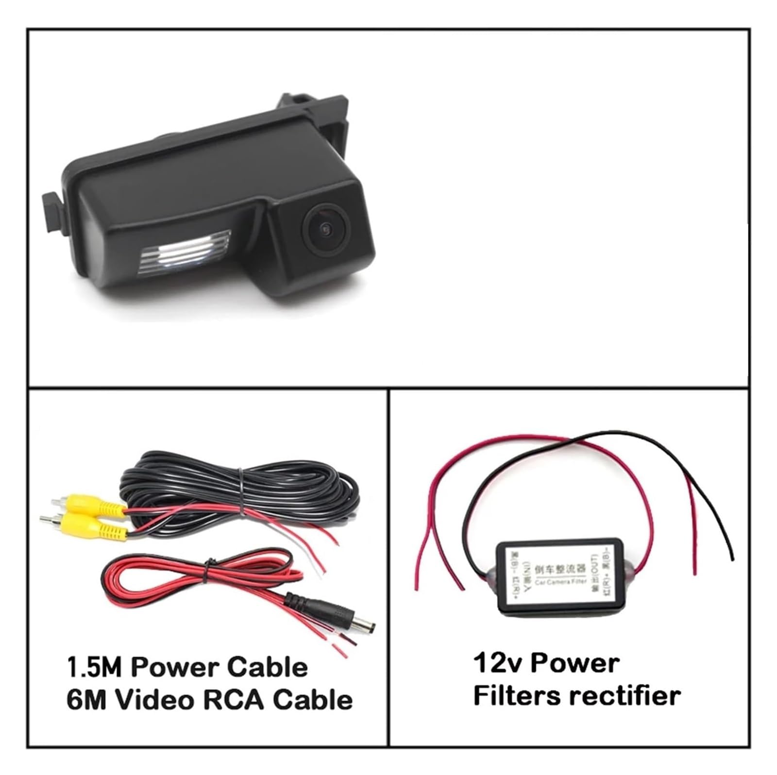Cámara de visión trasera de coche de repuesto para Nissan 350Z para Z33 2002 2003 2004 2005 2006 2007 2008 2009 CCD Full HD visión nocturna cámara de visión trasera de coche con filtros (cámara con F