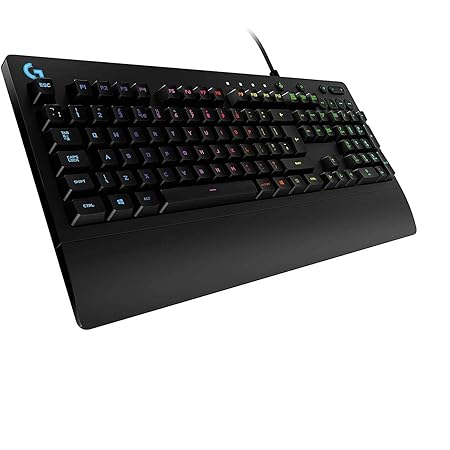 Logitech G213 Prodigy Gaming Keyboard, RGB Backlit, Qwerty UK Layout, Black