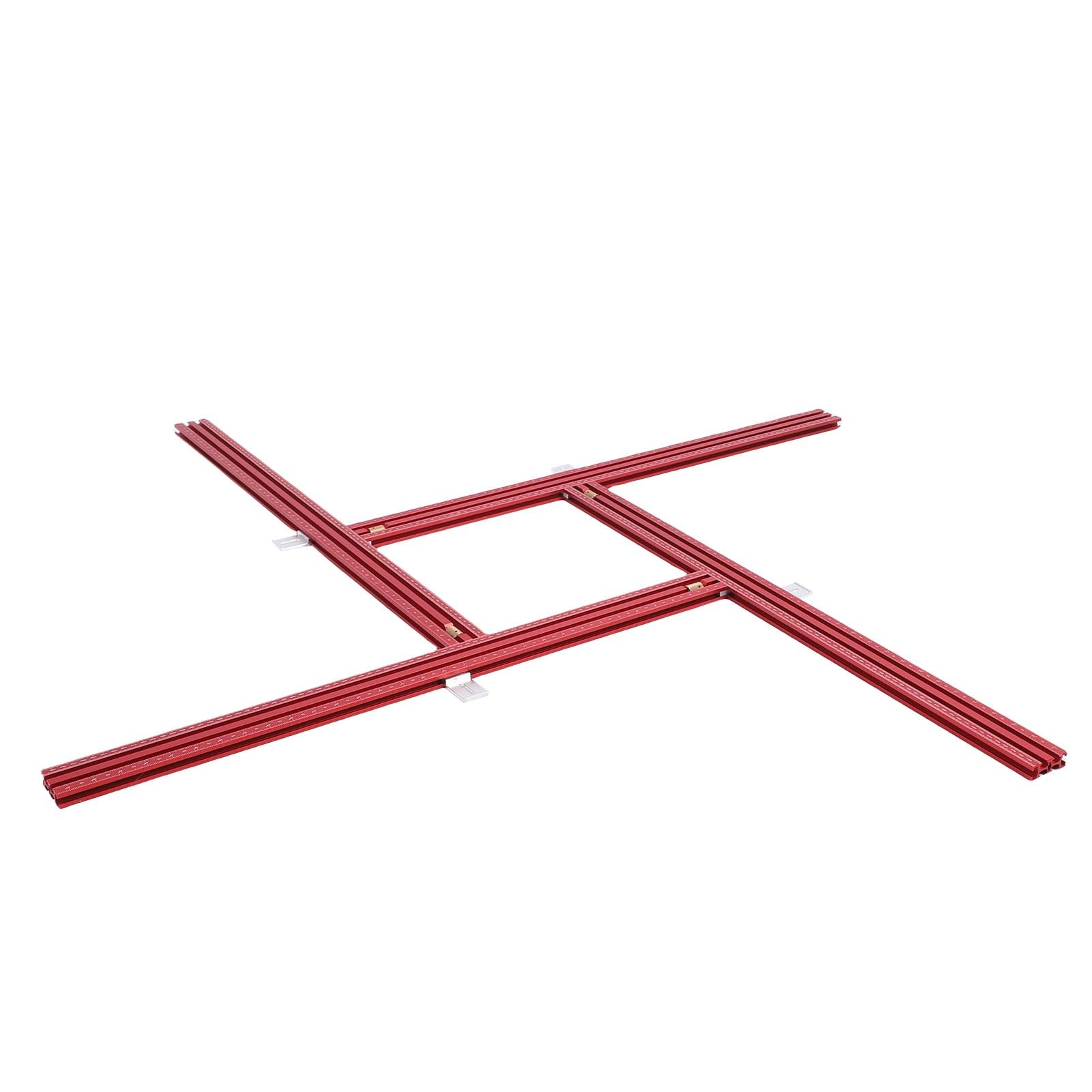 Goshyda 800 Mm Verstellbare Frässchablone, Schienensystem aus Aluminiumlegierung mit Klaren Markierungen für Professionelle Holzbearbeitungsgenauigkeit