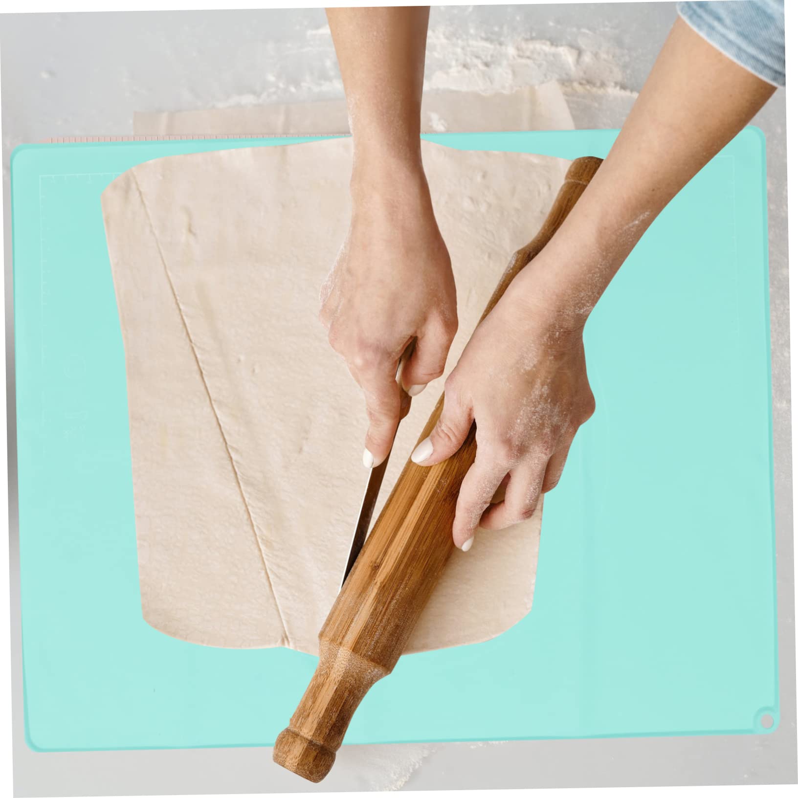 ULTECHNOVO Tappetino in Silicone Per Impastare Tappetino Resistente All Usura Per Riutilizzabile Antiscivolo Accessorio Multifunzione Facile Da Pulire e Per Alimenti