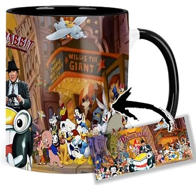 MUGSVILLE Quien Engaño A Roger Rabbit Who Framed Roger Rabbit B Taza Interior y Asa Negra Ceramica Mug | Ya disponible en tu tienda friki favorita! En mundofriki.es!